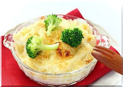 Carbohydrate-rich recipes: gratin