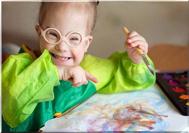 children with learning disabilities paint