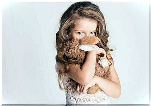 harmful shame: girl with stuffed animals