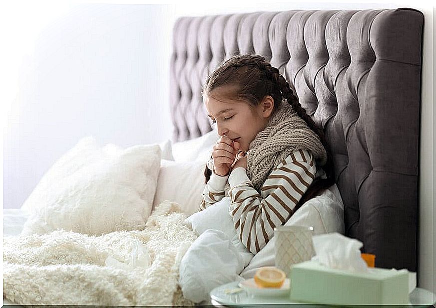 To have an easy time getting sick during childhood