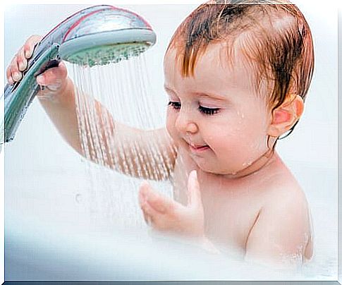 Children bathing