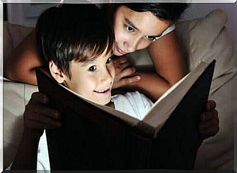 Turn off the light and read a book together