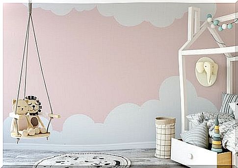 Children's room decorated according to the Montessori method