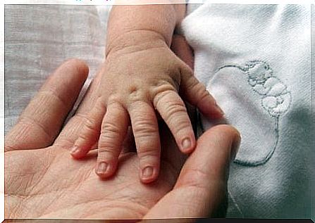 Baby with parents