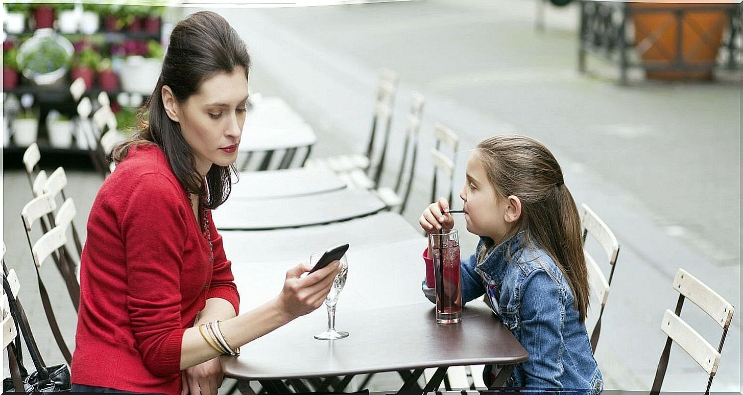 Depending on the mobile phone affects the children