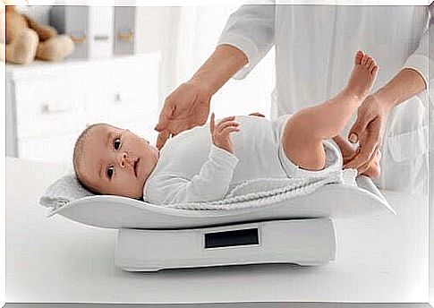 Baby on the scales